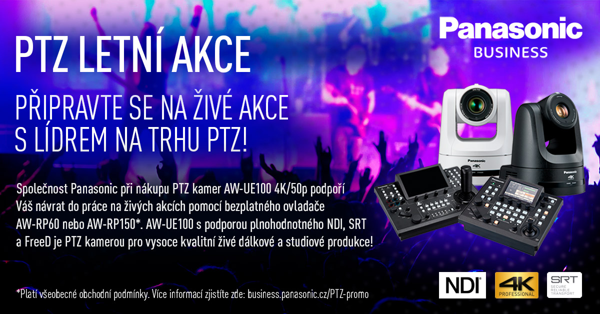 Panasonic AW-UE100 PTZ akce sleva promo dárky