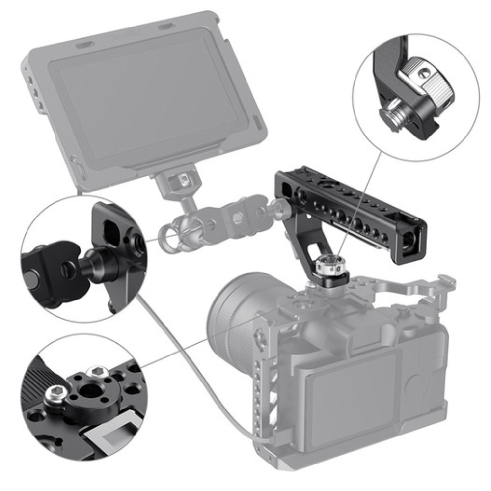 カメラ デジタルカメラ SmallRig Camera Cage and Top Handle Kit for Sony a6600 3151