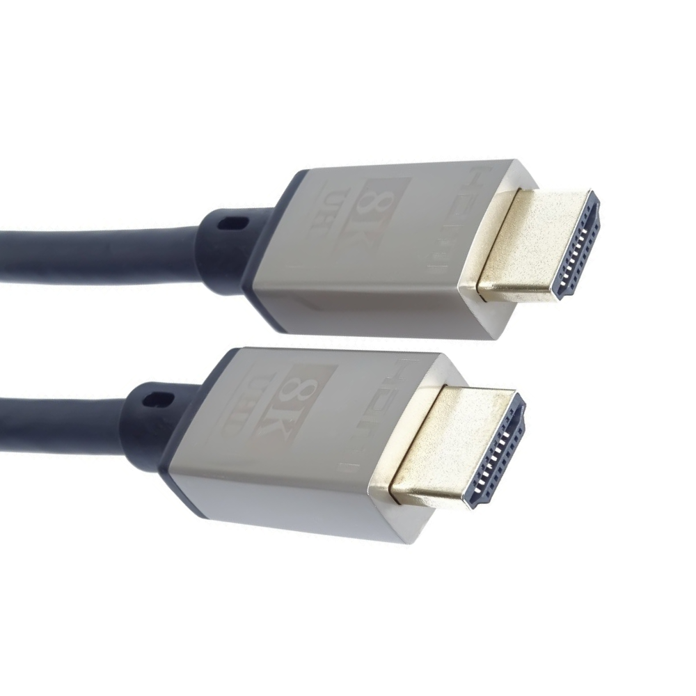 PremiumCord Ultra High Speed HDMI 2.1 cable 8K@60Hz, 4K@120Hz length 0.5m metallic gold connectors / SYNTEX.TV