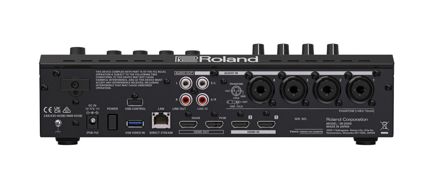 Roland SR-20HD, a new AV mixer for direct streaming