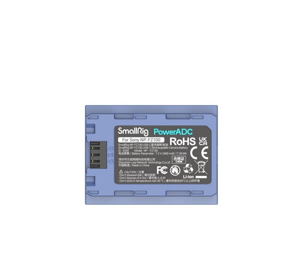 SmallRig NP-FZ100 USB-C Rechargeable Camera Battery 4265 /