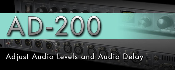 Datavideo AD-200, six-channel audio mixer and delay unit