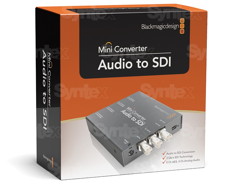 Mini Converter Audio to SDI connectors