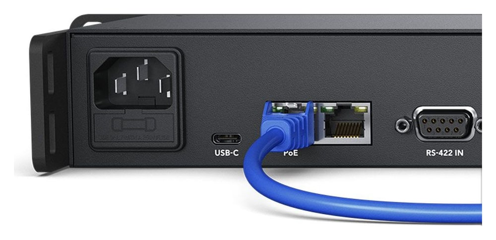 Blackmagic Videohub Smart Control Pro – Ethernet with PoE+ and loop through
