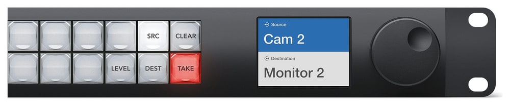 Blackmagic Videohub Master Control Pro – Spin knob and LCD