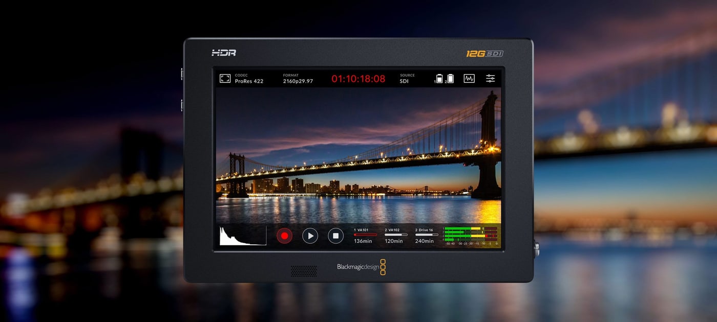 Video Assist 7″ 12G HDR – Super bright wide-gamut HDR display