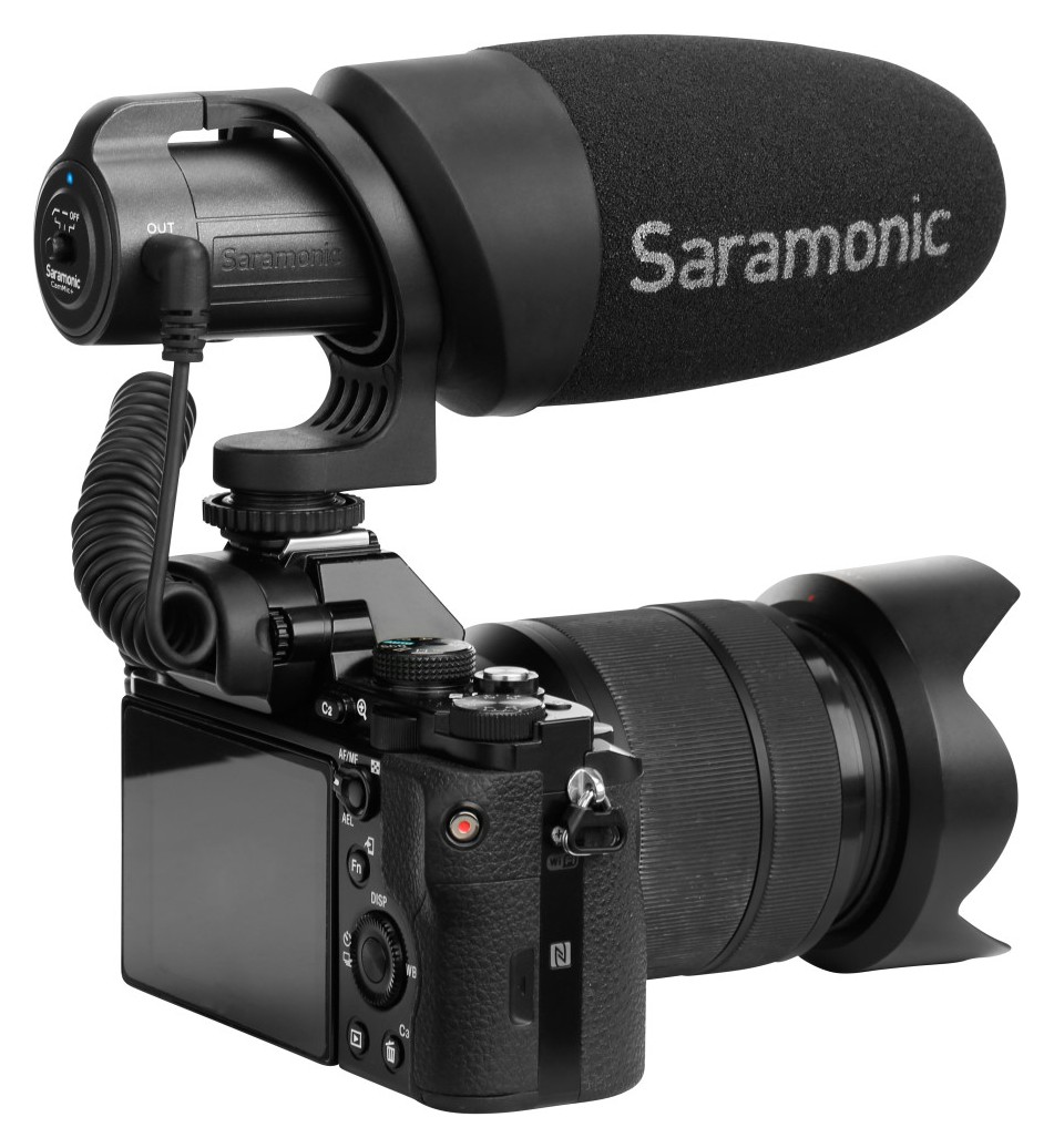 Saramonic CamMic+ – On a camera or camcorder