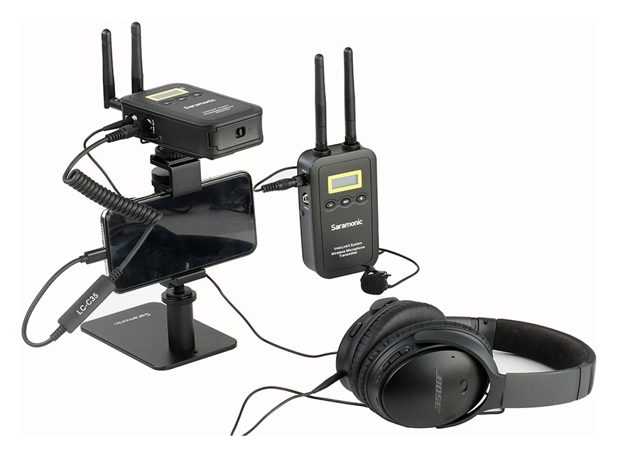 Saramonic LC-C35 – A reporting rig with a phone