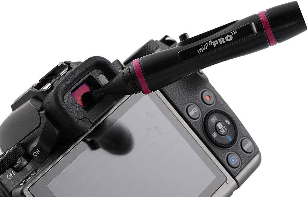 MicroPro pen cleaning a camera viewfinder