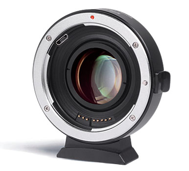 Canon EF on FUJIFILM X with 0.71× reduction
