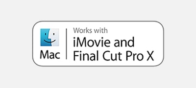 Kompatibilné s aplikáciami iMovie a Final Cut Pro X Kompatibilné s aplikáciami iMovie a Final Cut Pro X