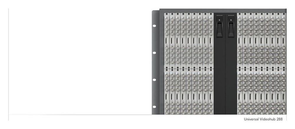 Blackmagic Universal Videohub 288 – Start small and expand