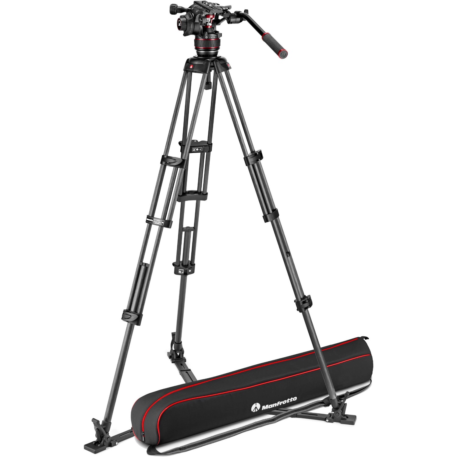 Manfrotto NITROTECH 608 MVK608TWINGC Carbon Twin GS video kit