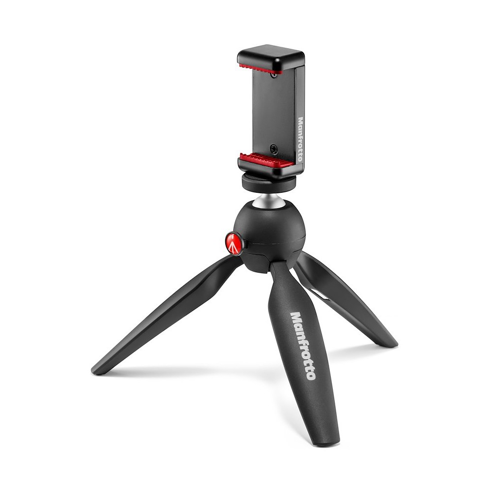Manfrotto PIXI Smart phone support on a table