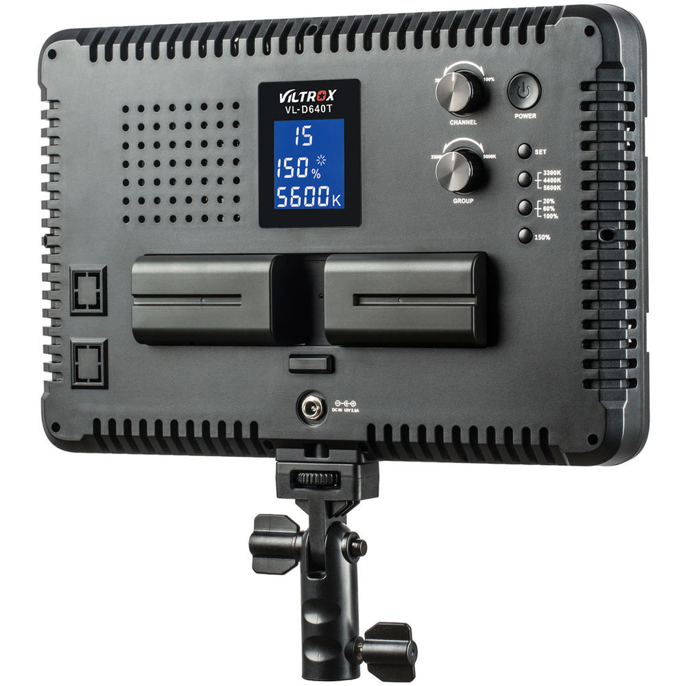 Rear controls of the Viltrox VL-D640T