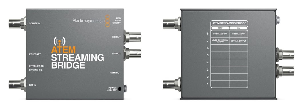 ATEM Streaming Bridge – Setup via mini switches or USB-C