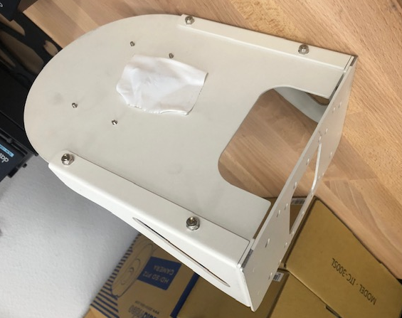 Datavideo WM-1 bracket assembly and nylon nut orientation