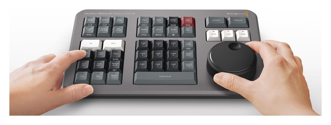 DaVinci Resolve Speed Editor – Search dial for live trimming