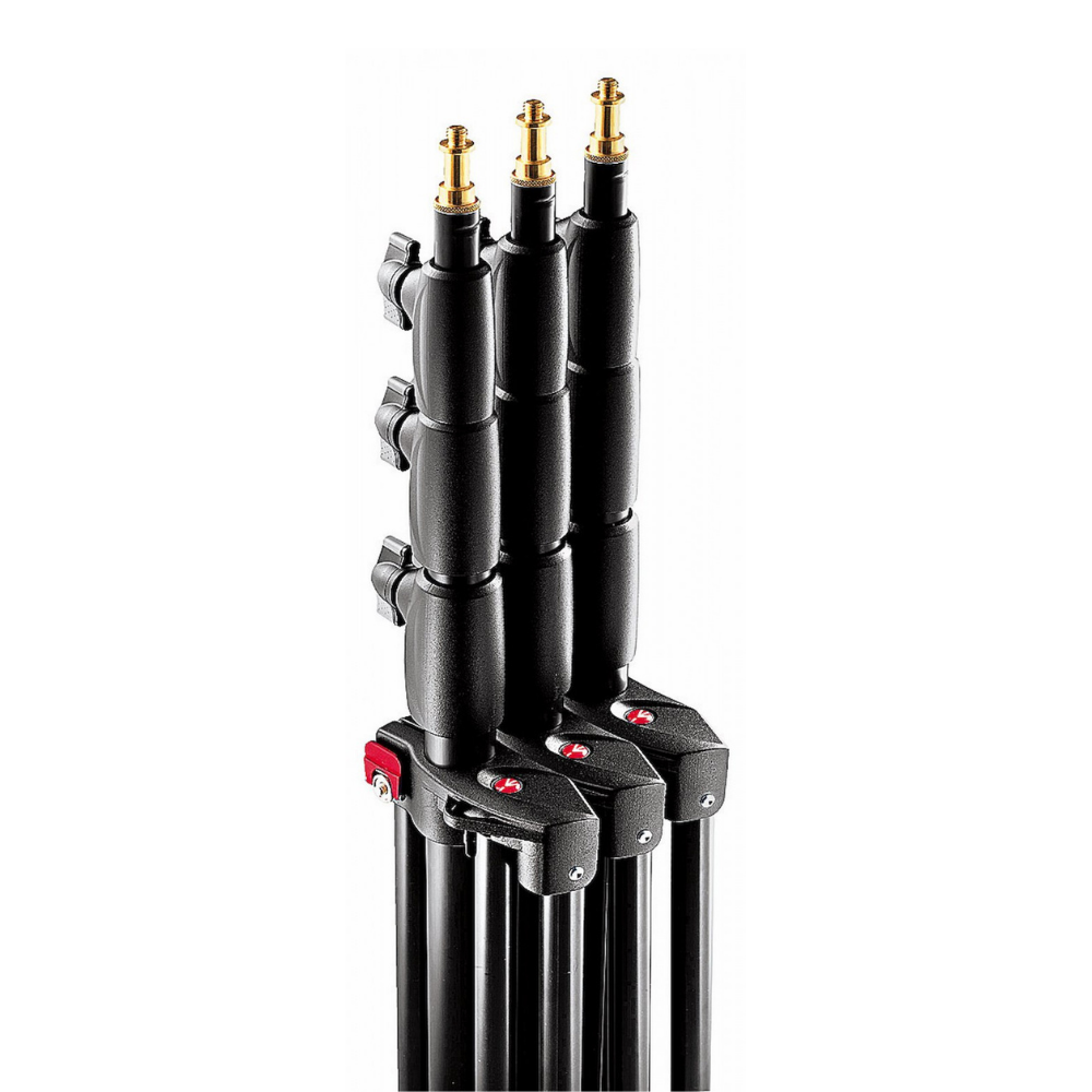 Manfrotto 1004BAC-3 set of three Photo Master stands connected by Quick Stack
