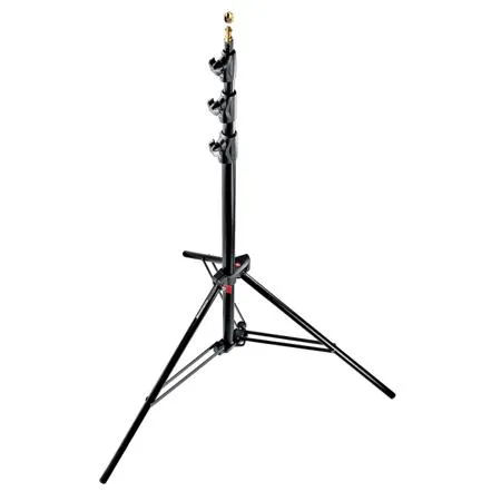 One Manfrotto 1004BAC stand from the three-pack opened for use