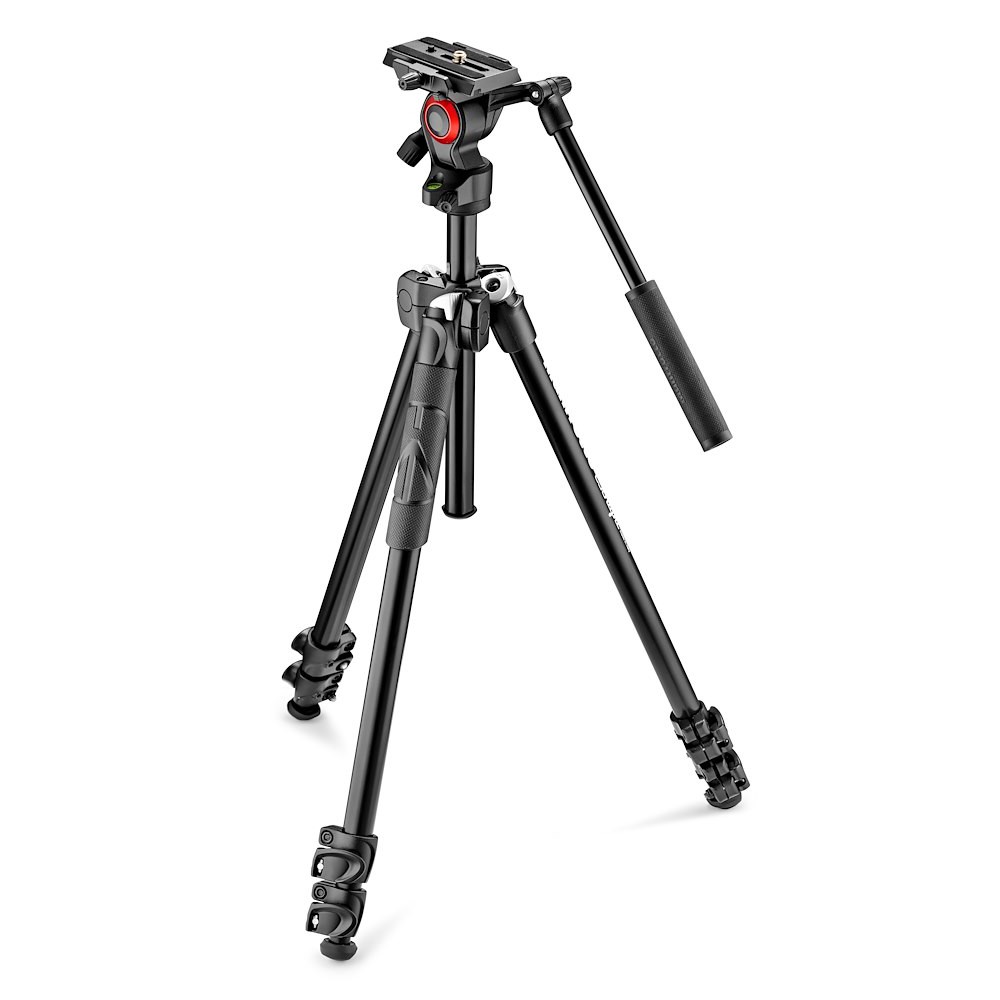 Manfrotto MK290LTA3-V with 290 Light tripod and Befree Live fluid head