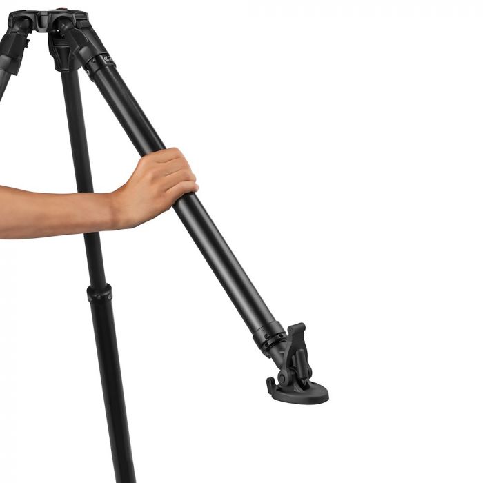 Detail synchronizovaného FAST zámku stativu Manfrotto 635