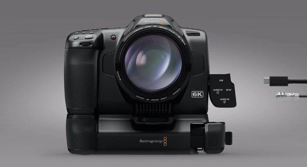 Blackmagic Pocket Cinema Camera 6K Pro – NP-F570 batteries and Battery Pro Grip