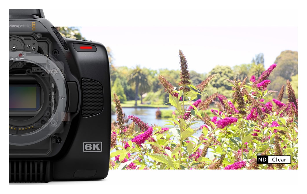 Blackmagic Pocket Cinema Camera 6K Pro – Built in ND filters