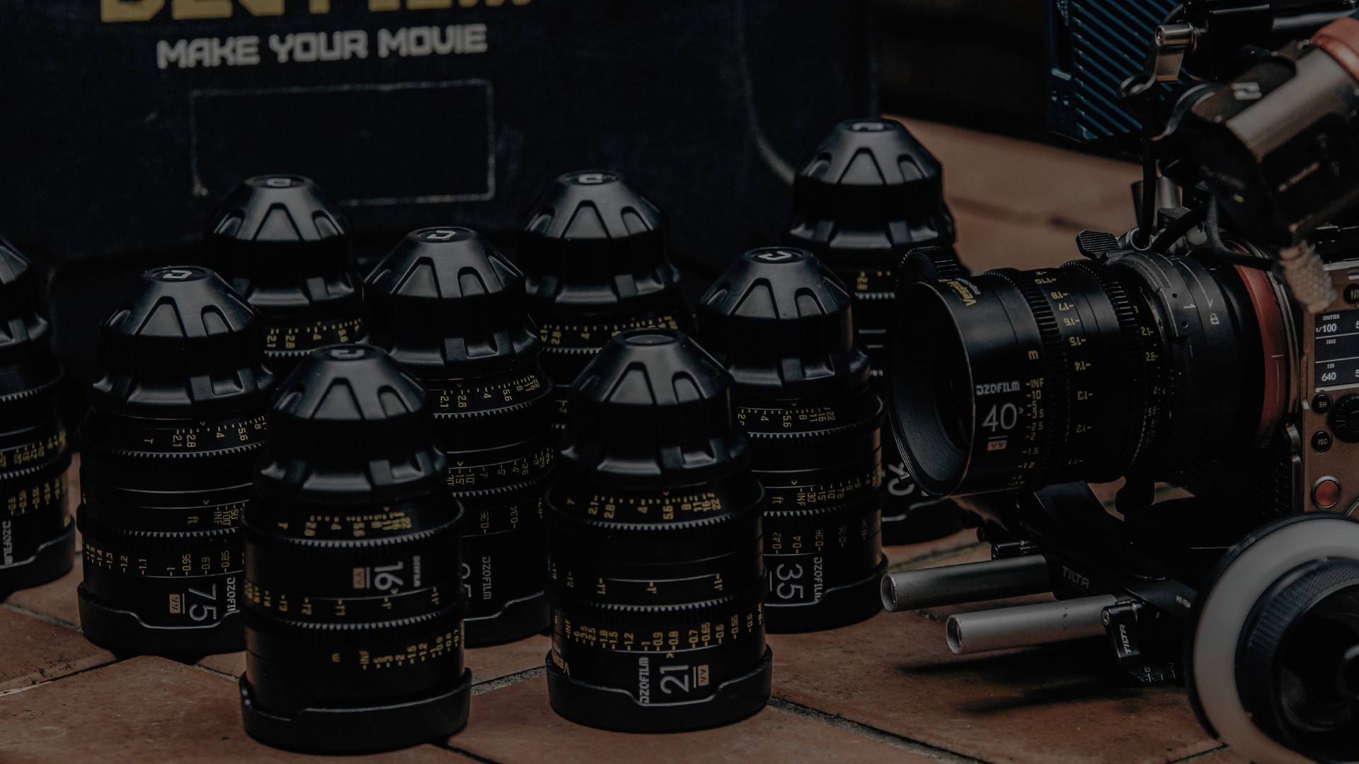 DZOFILM Vespid Prime lenses in cinematic use