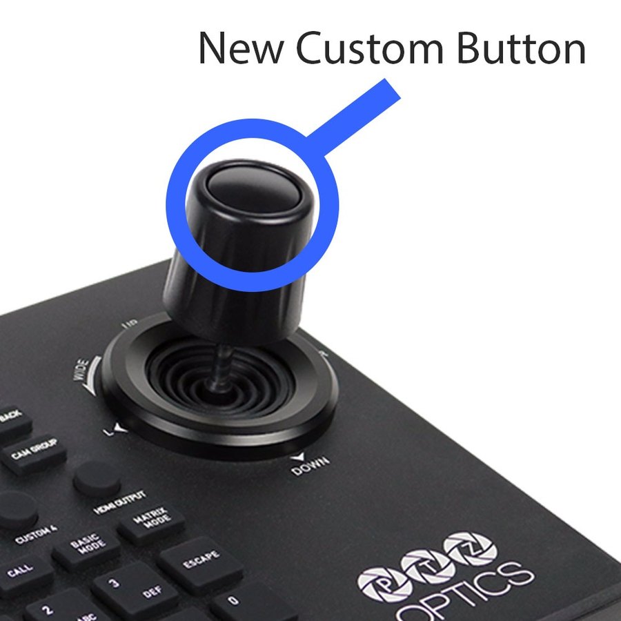 A custom button on the joystick