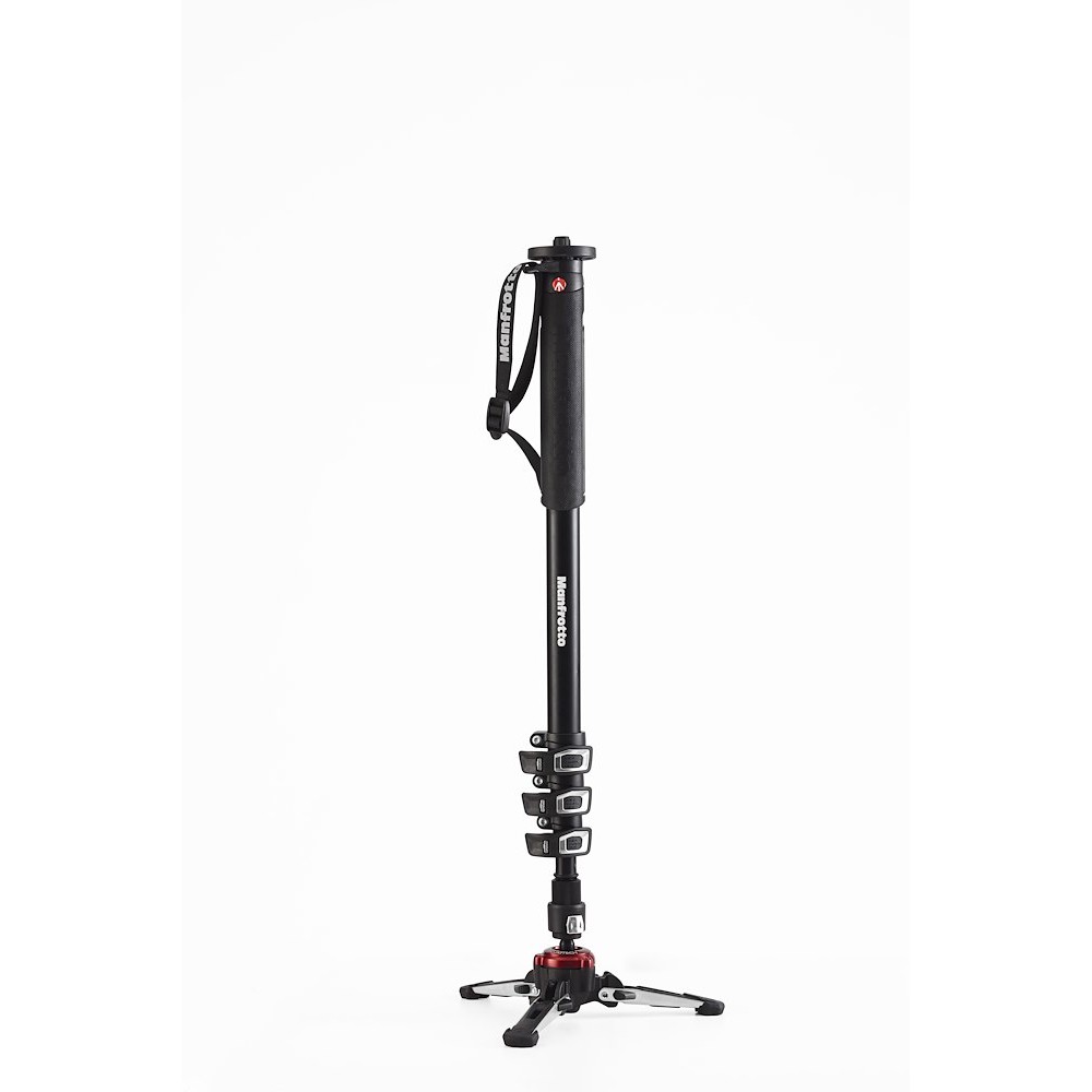 Manfrotto MVMXPROA4 aluminium video monopod with FLUIDTECH base opened