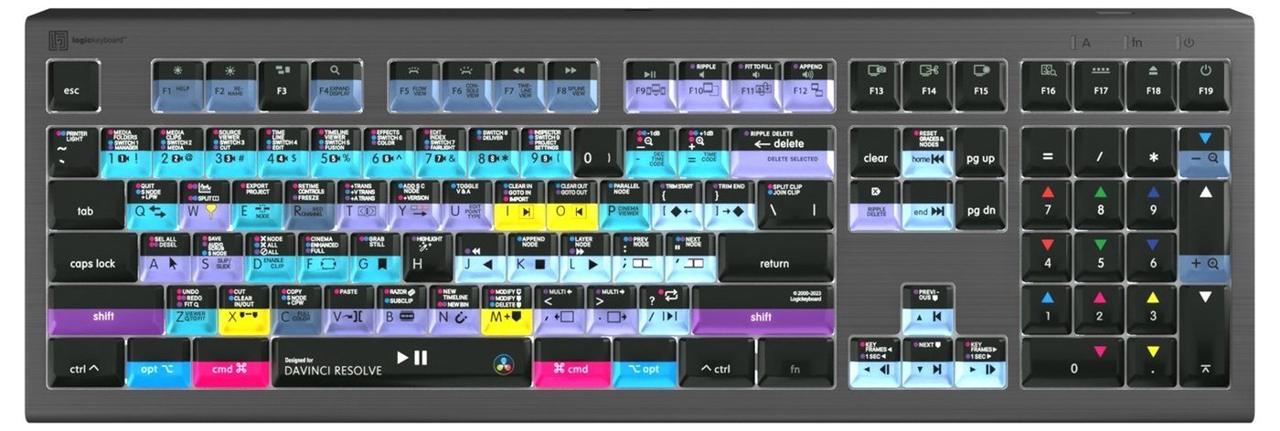 DaVinci Resolve shortcut layout