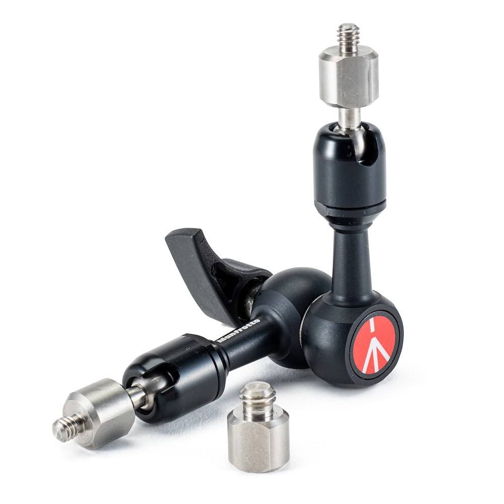 Manfrotto 244MICRO variable-friction arm with interchangeable adapters