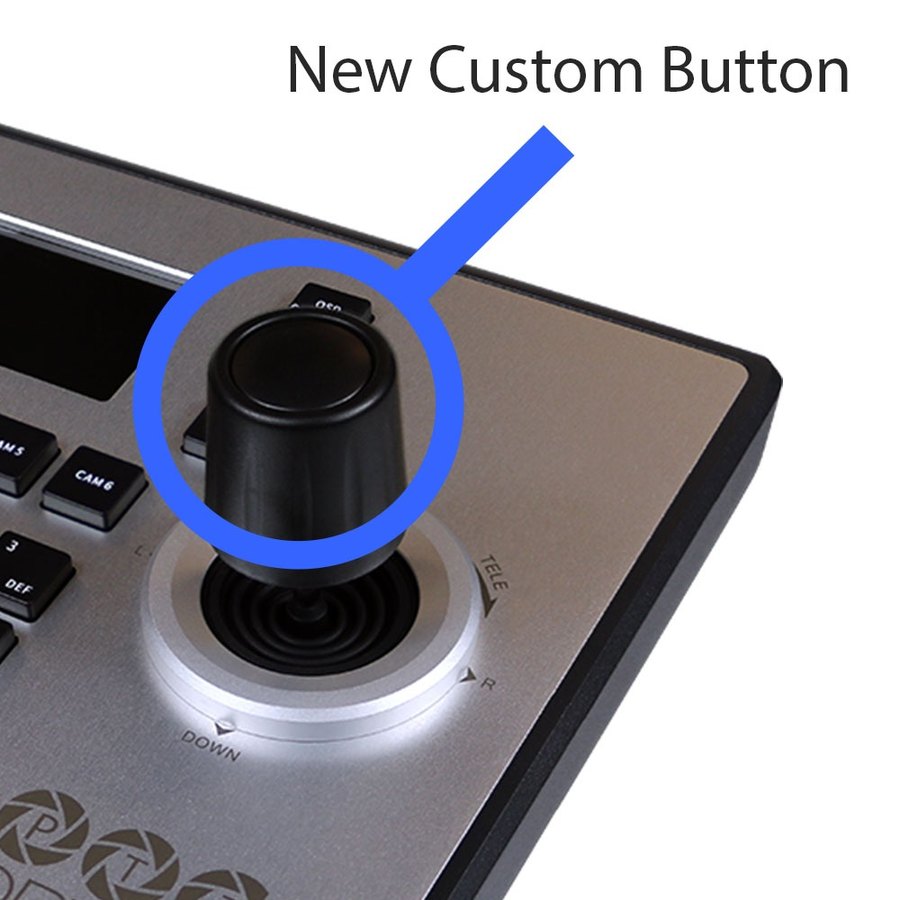 A custom button on the joystick