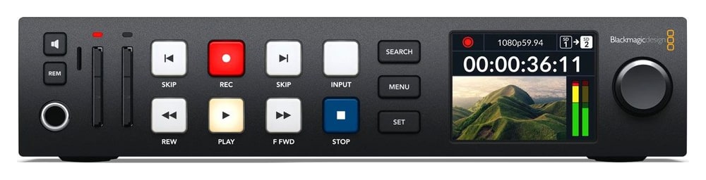 HyperDeck Studio HD Plus – Two recorders in one rack unit
