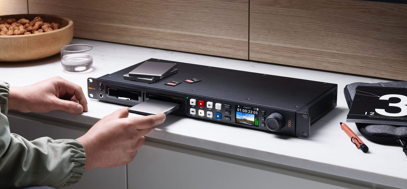 HyperDeck Studio HD Pro – Four media slots