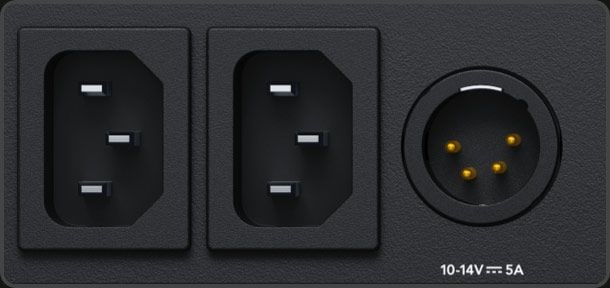 HyperDeck Studio 4K Pro – Two redundant AC power supplies