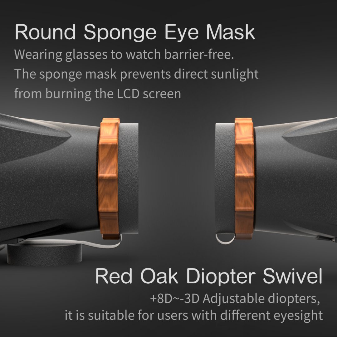 Red oak diopter swivel