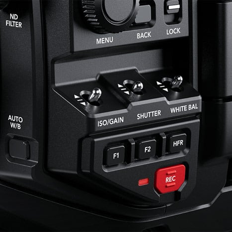 Blackmagic URSA Broadcast G2 – Controls by feel and status display