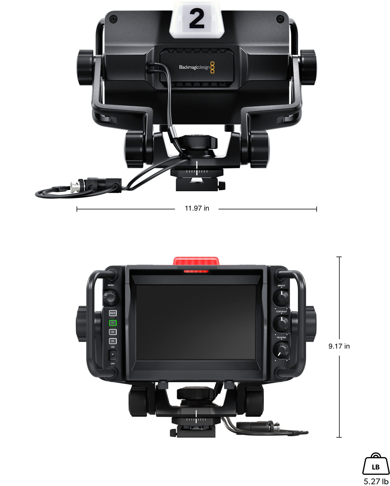 Blackmagic Design URSA Studio Viewfinder G2 – Dimensions and weight