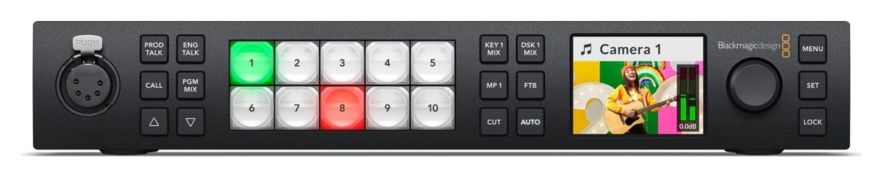 ATEM 1 M/E Constellation HD – Control panel right on the front