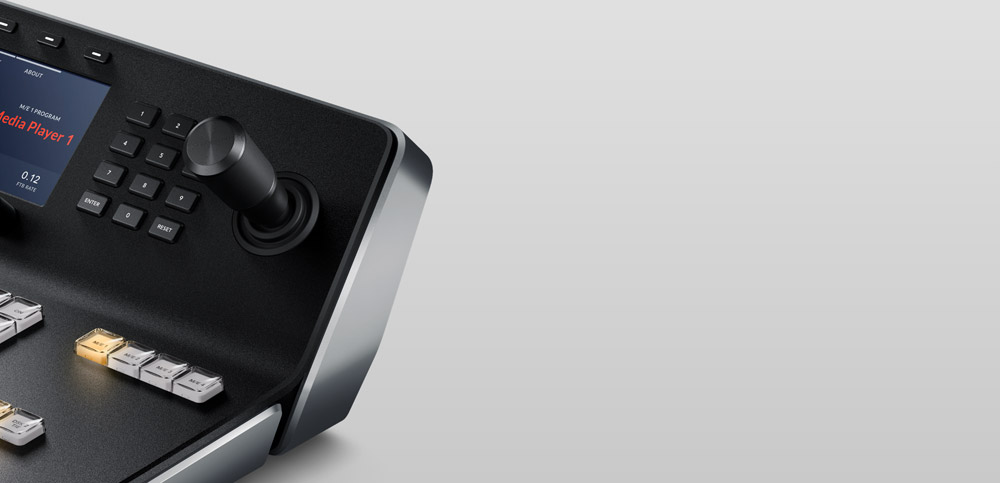 Tříosý joystick a ovládání DVE na panelu ATEM