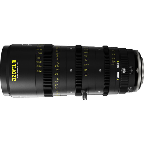 Black DZOFilm Catta 35–80mm T2.9 cinema zoom lens