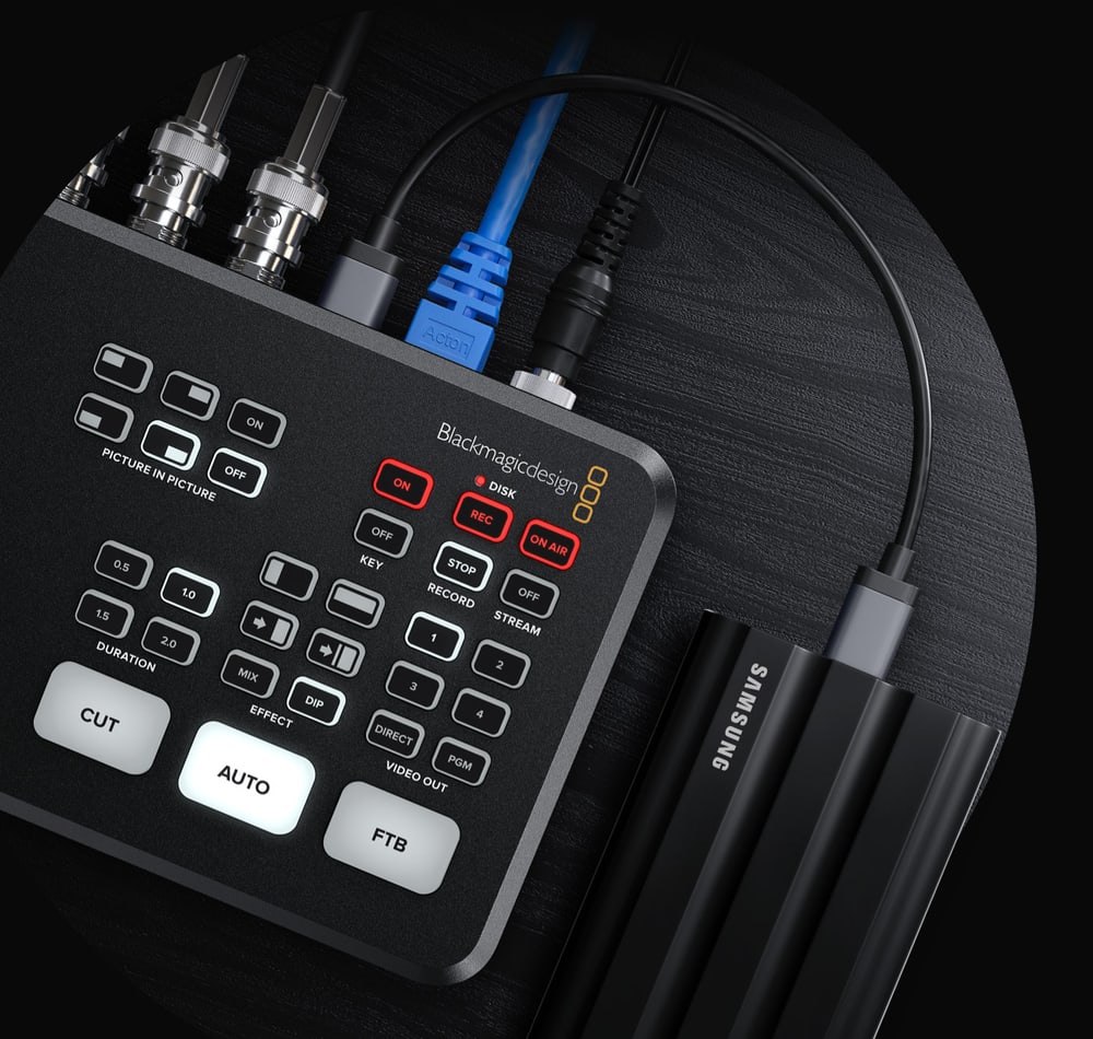 ATEM SDI Pro ISO – Recording to USB disks