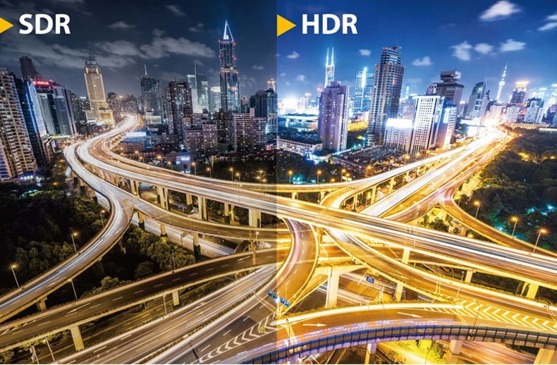 HDR monitoring in HLG or PQ mode