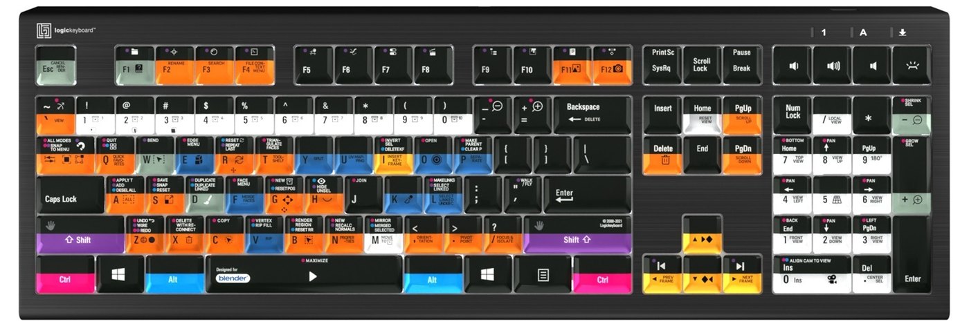 Blender shortcut layout