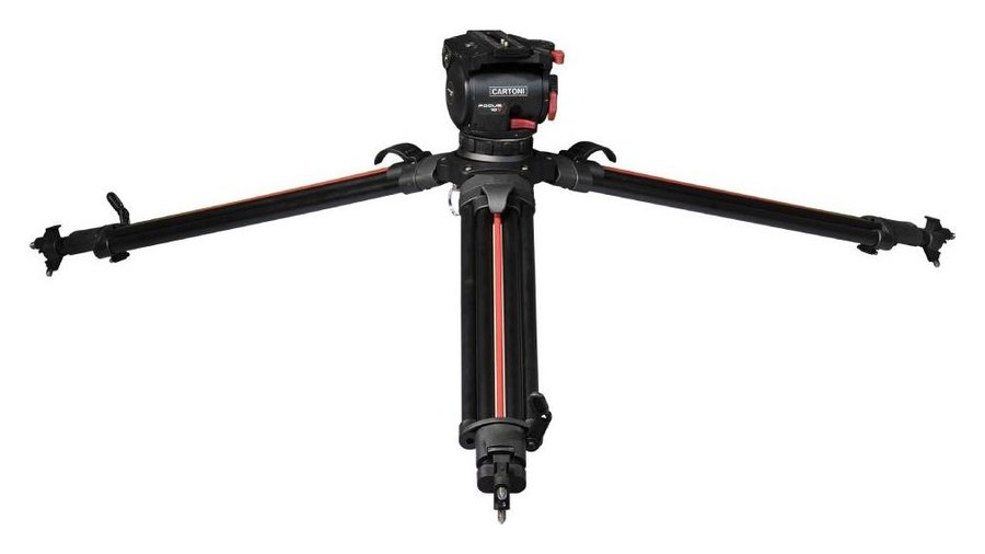 Cartoni Focus 10 SDS Alu System – Low-angle shot