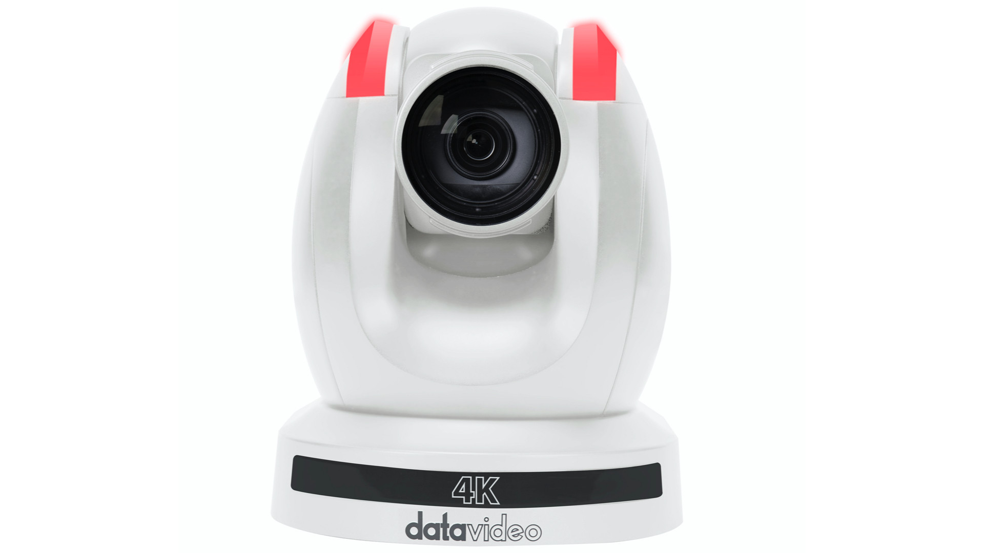 Front view of the white Datavideo PTC-285 camera