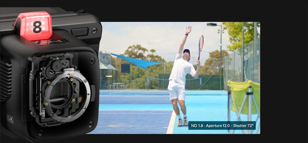 Blackmagic Design Studio Camera 6K Pro – Built-in ND filters