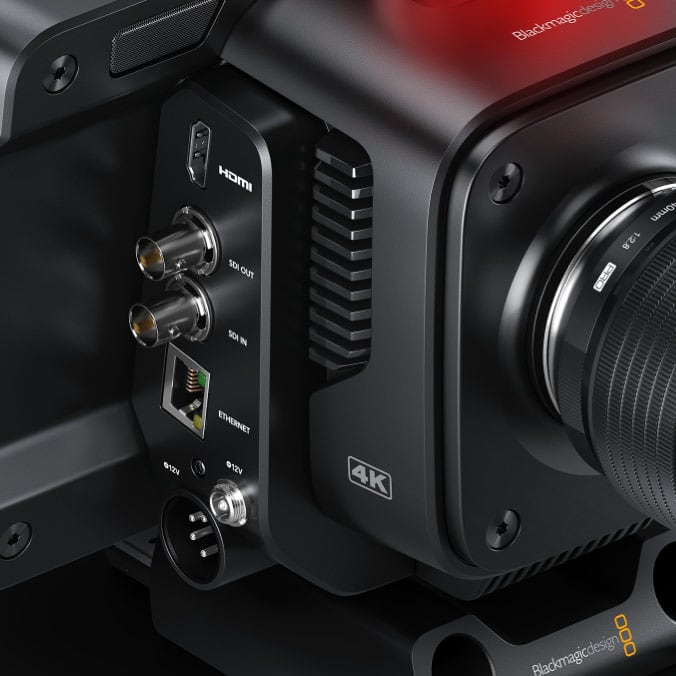 Blackmagic Design Studio Camera 4K Pro G2 – Connectors on the sides